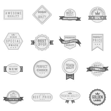 Premium Kalite etiketi Icons set