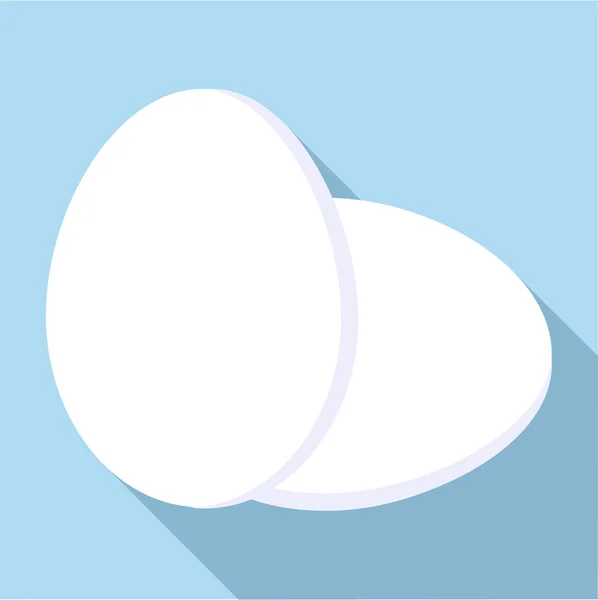 Eieren pictogram, vlakke stijl — Stockvector