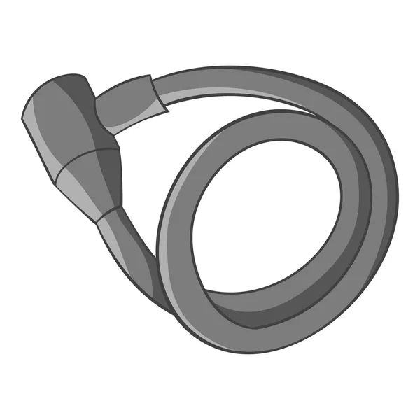 锁的自行车图标，灰色单色样式 — 图库矢量图片