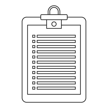 Kontrol listesi simgesi, özet biçimi