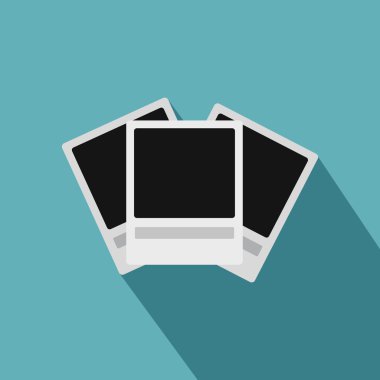 Fotoğraf Çerçevesi simgesi, düz stil