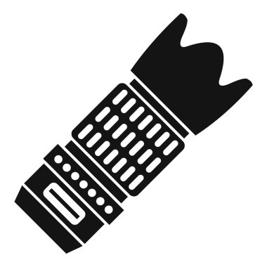 Değiştirilebilir lens kamera simgesi, basit tarzı için