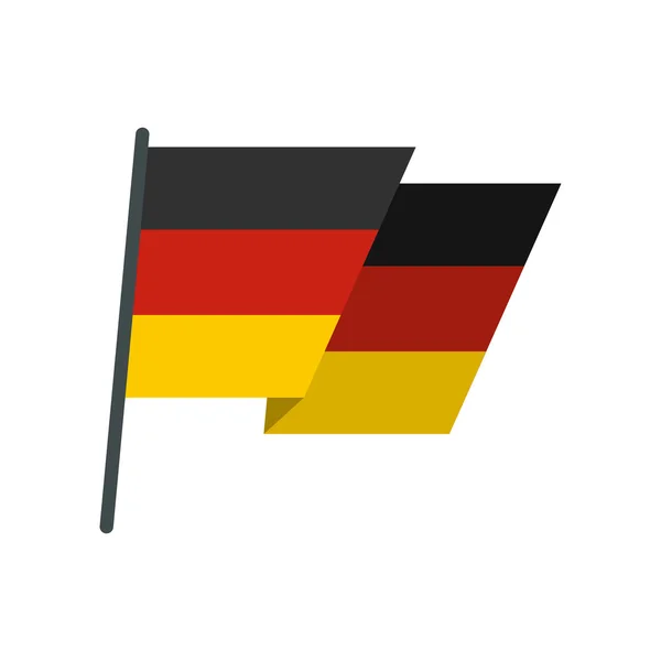 Vlajka německé ikony, plochý styl — Stockový vektor