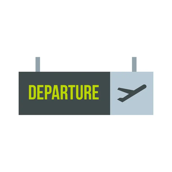 출발 공항 아이콘의 표시 — 스톡 벡터