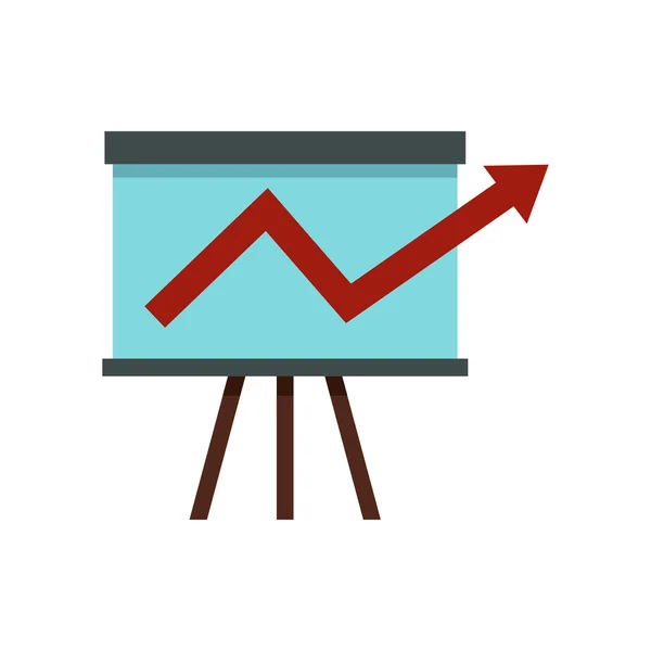 Icono de presentación de gráfico de crecimiento empresarial — Vector de stock