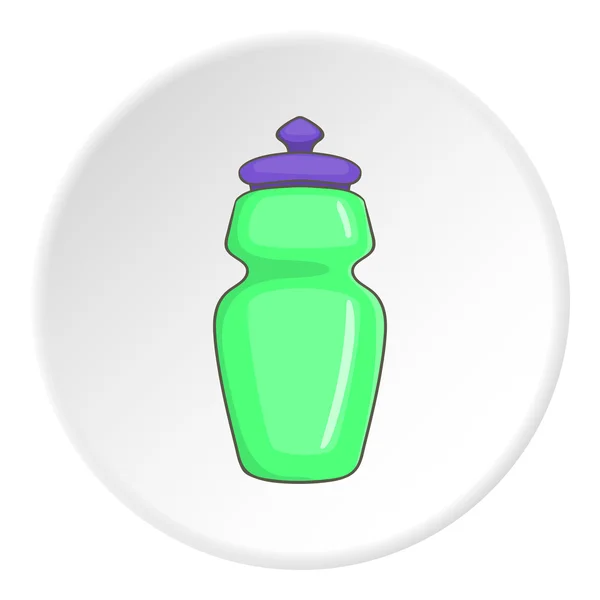 Water bottle icon, flat style — Stock Vector