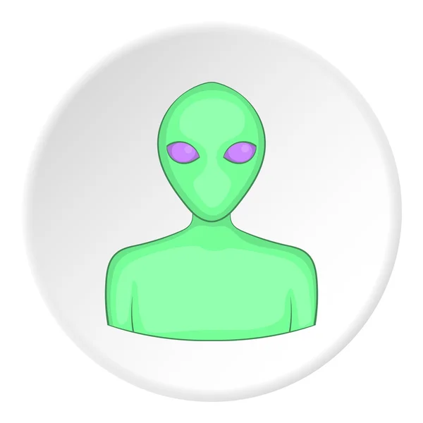Ícone alienígena, estilo plano —  Vetores de Stock