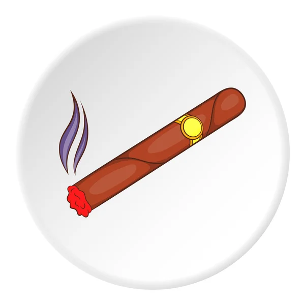 Icône de cigare, style plat — Image vectorielle