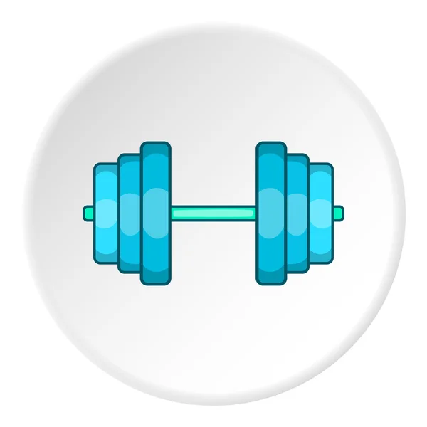 Dumbbell icon, flat style — Stock Vector