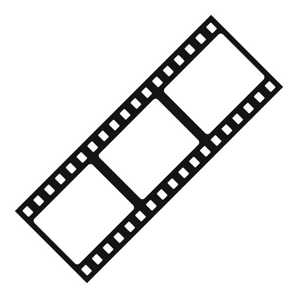 Icône de bande de film, style simple — Image vectorielle