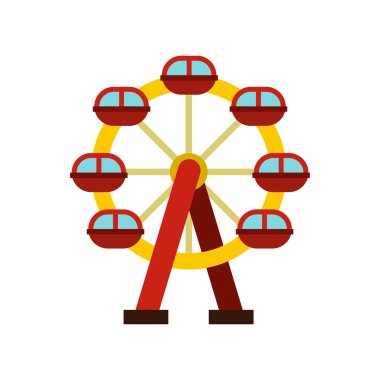 Dönme dolap simgesi, düz stil