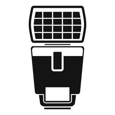 Kamera simgesi, basit tarzı için flaş aydınlatma