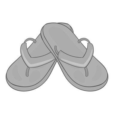 Simge, gri tek renkli stil slates