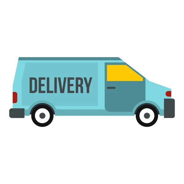 Delivery van icon, flat style — Stock Vector