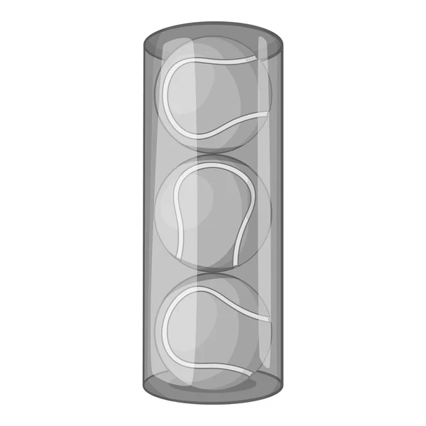 Emballage de balles de tennis icône — Image vectorielle
