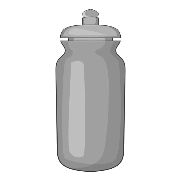 Flacon pour icône de l'eau, style monochrome gris — Image vectorielle