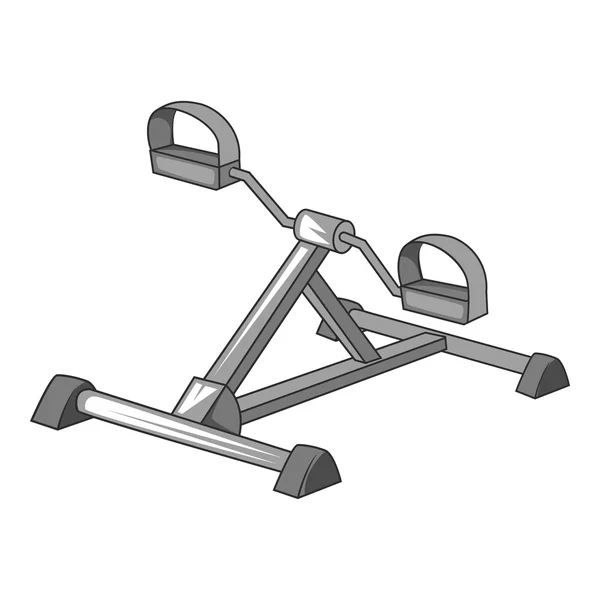 Exercise bike icon, gray monochrome style — Stock vektor