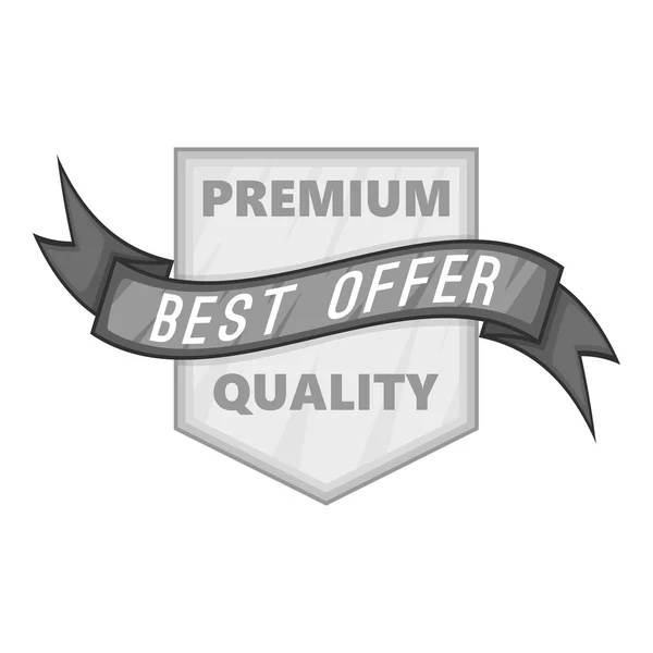 Label premium quality best offer icon — Stock vektor