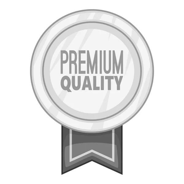 Label round premium quality icon — Stockový vektor