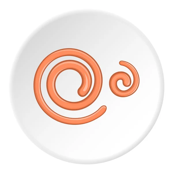 Icône spirale, style dessin animé — Image vectorielle
