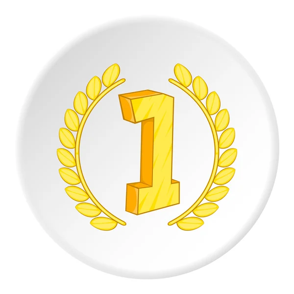 First place icon, cartoon style — ストックベクタ