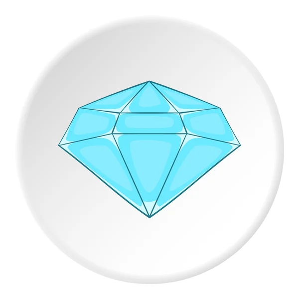 Polerad diamantikonen, tecknad stil — Stock vektor
