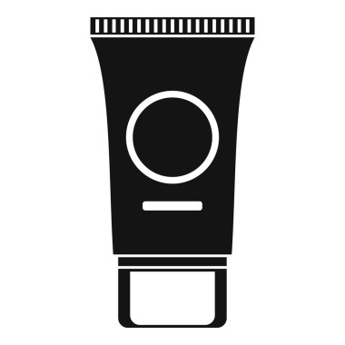 Kozmetik krem tüp simgesi, basit tarzı