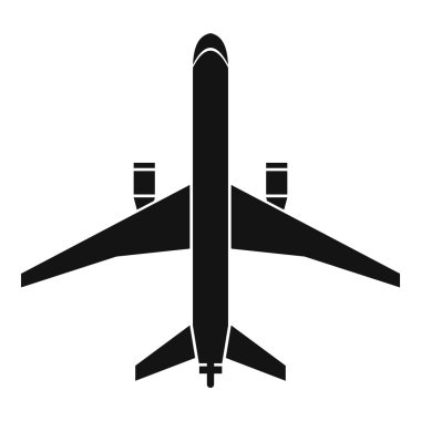 Uçak simgesi, basit tarzı