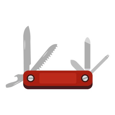 Multitool bıçak simgesi, düz stil
