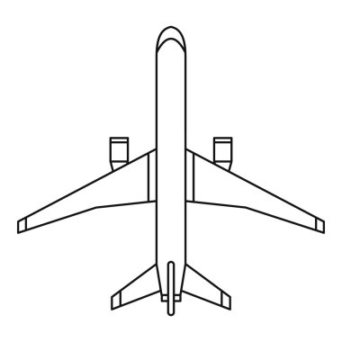 Uçak simgesi, anahat stili