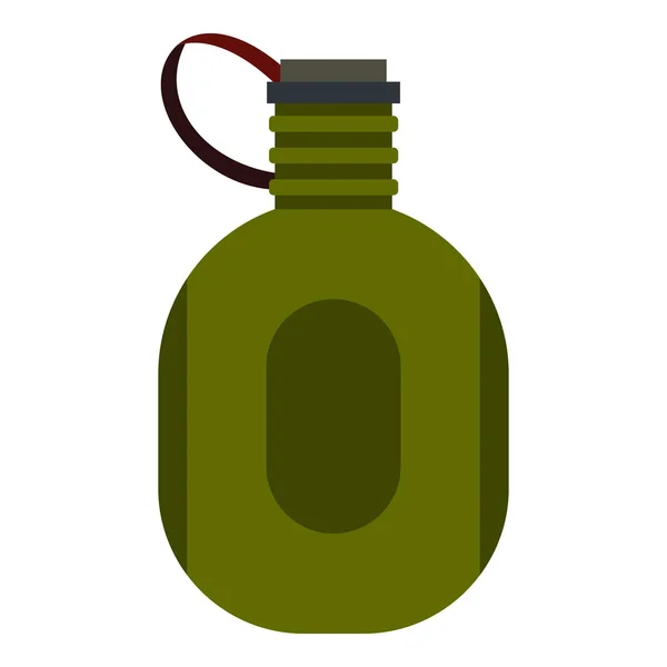 Water canteen icon, flat style — Διανυσματικό Αρχείο