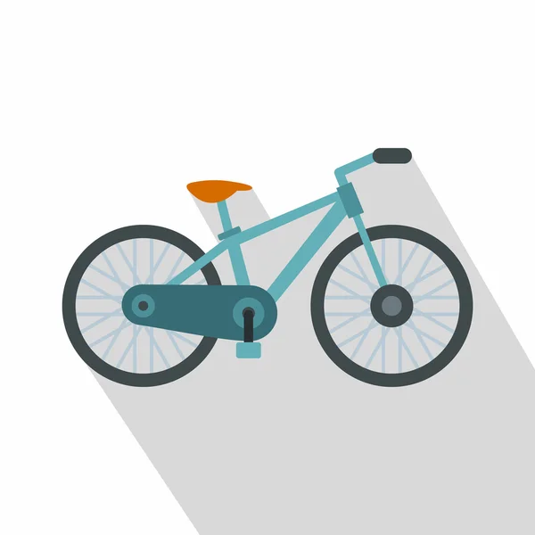 Icône vélo, style plat — Image vectorielle