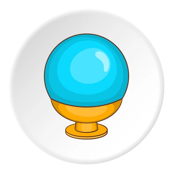Magic ball icon, cartoon style — Stock Vector