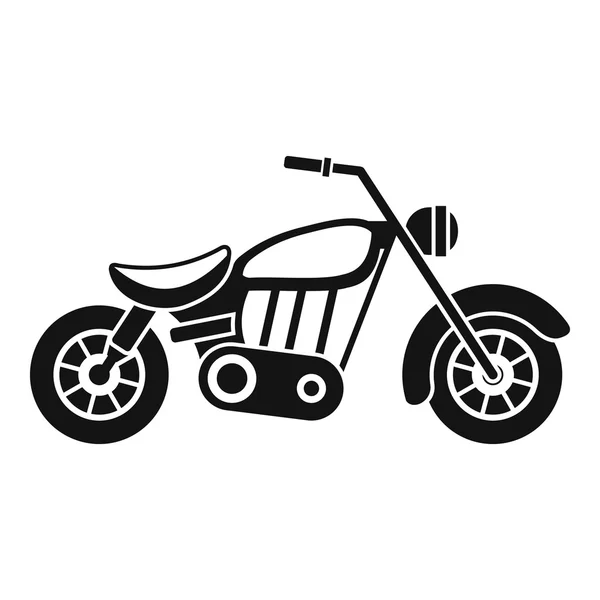 Motorcycle icon, simple style — Stock Vector