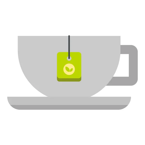 Icono de taza de café, estilo plano — Vector de stock