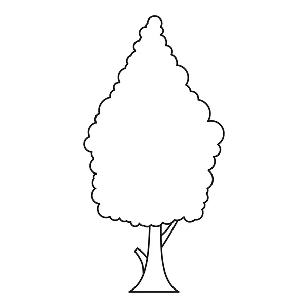 Cypress pictogram, Kaderstijl — Stockvector