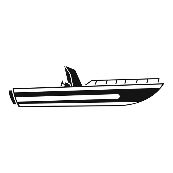 Icône bateau vitesse moteur, style simple — Image vectorielle