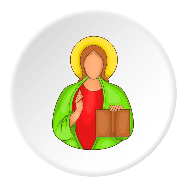 Icône de Jésus, style plat — Image vectorielle