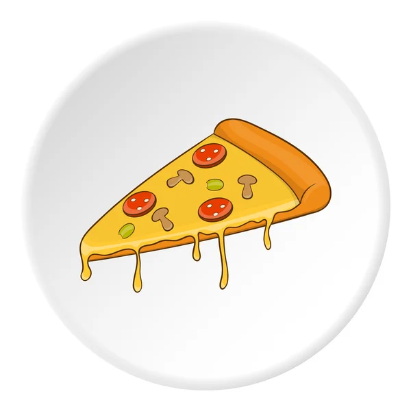 Pizza icon, isometric style — Stock Vector