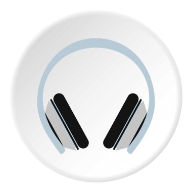 Kulaklık simgesi, düz stil