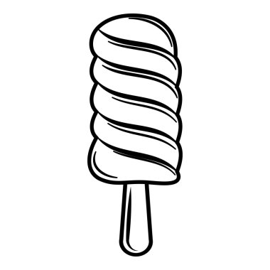 Buz lolly simgesi, anahat stili