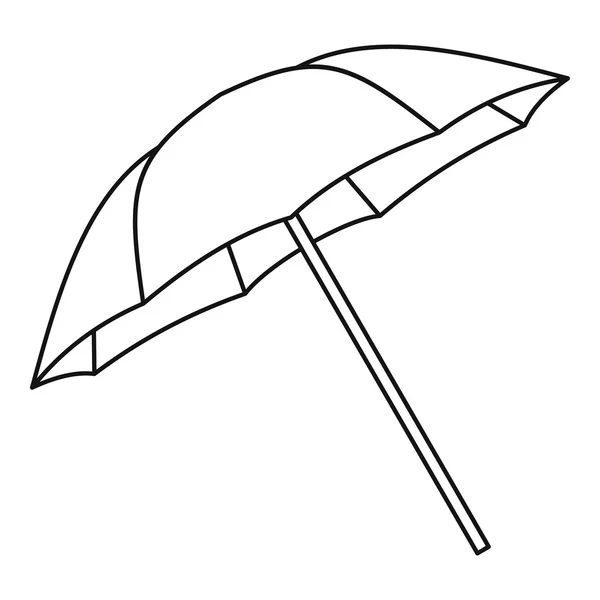 傘のアイコン、アウトラインのスタイル — ストックベクタ