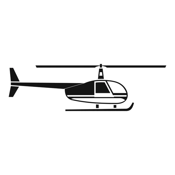 Icono del helicóptero, estilo simple — Vector de stock