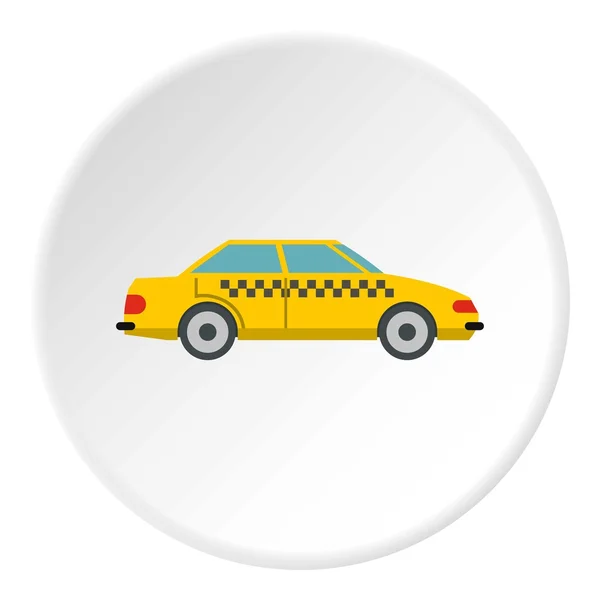 Ícone de táxi, estilo plano — Vetor de Stock