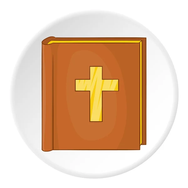 Icono de la Biblia, estilo de dibujos animados — Vector de stock