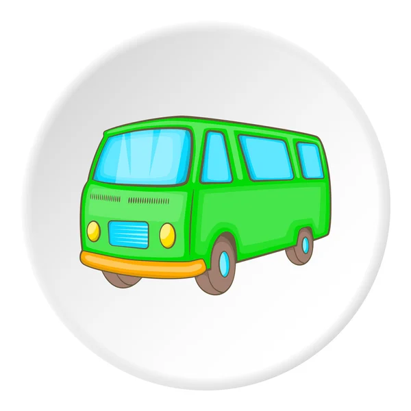 Minibus icon, isometric style — Stock Vector