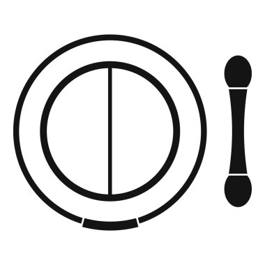 Gölge kiti aplikatör simgesi, basit tarzı ile