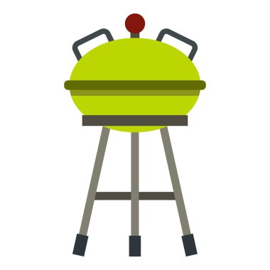 Barbekü Izgara simgesi, düz stil