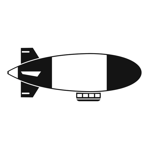 Aerostat airship icon, simple style — Διανυσματικό Αρχείο