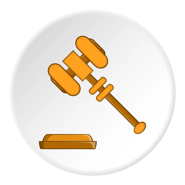 Gavel icon, flat style — Stock vektor